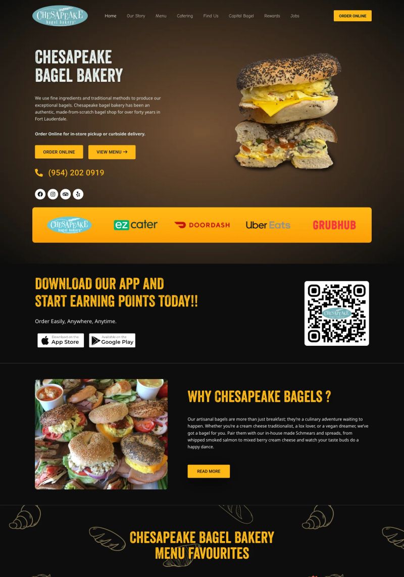 Chesapeake Bagel Bakery screenshot