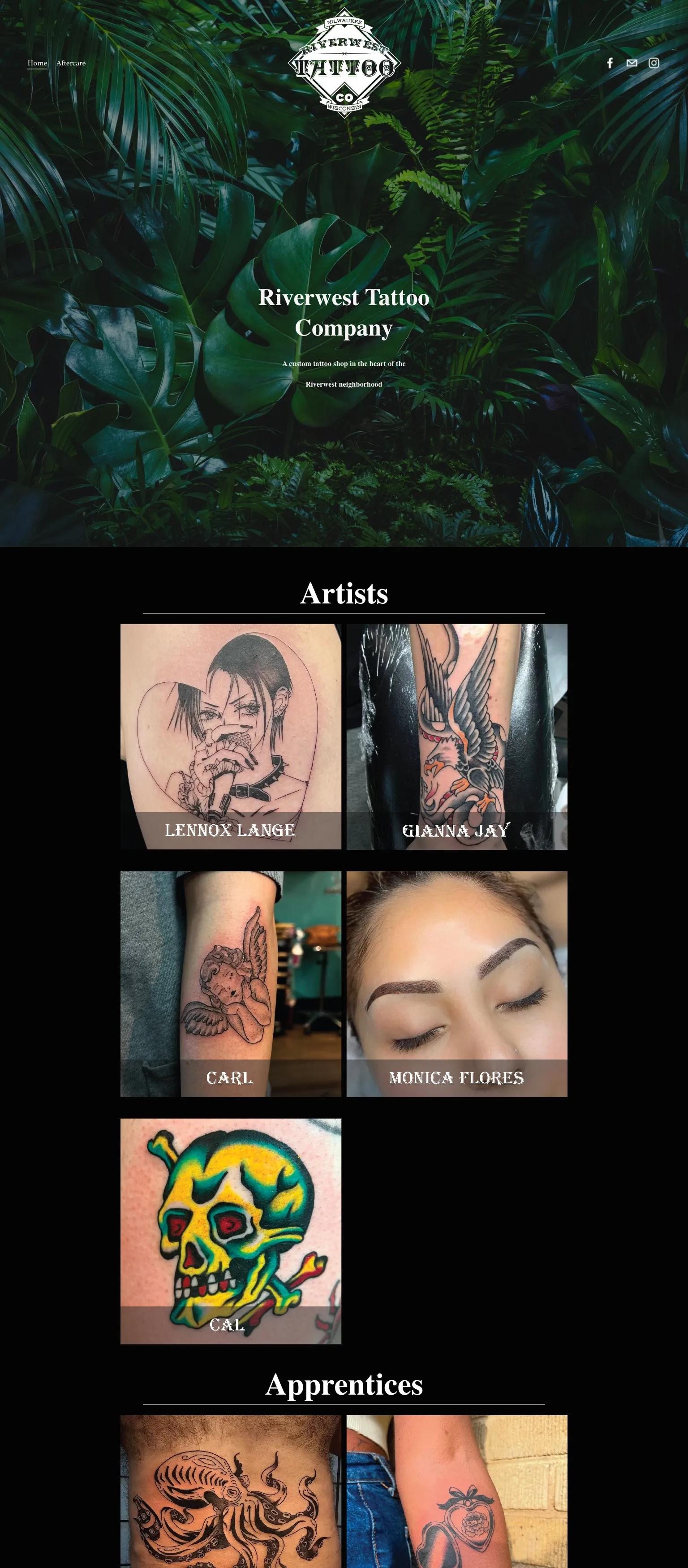 Riverwest Tattoo Company screenshot