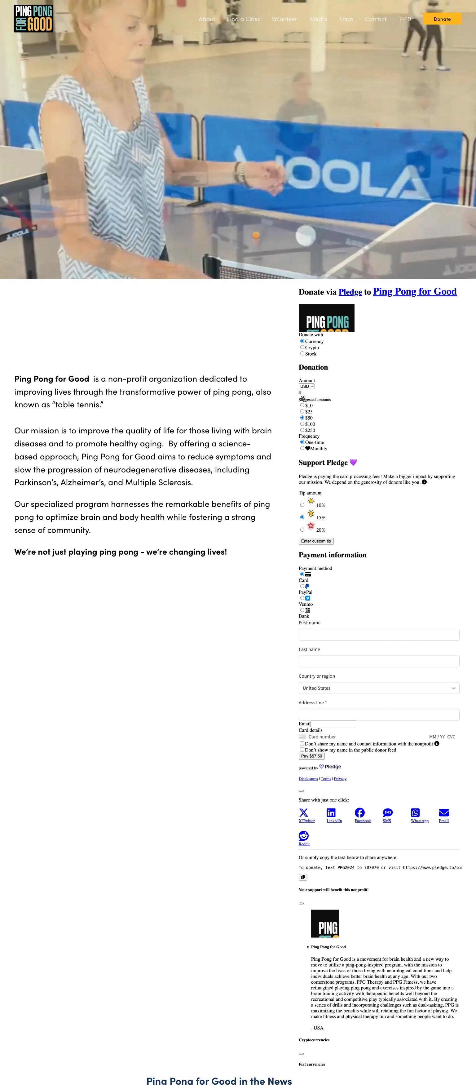 Ping Pong for Good screenshot