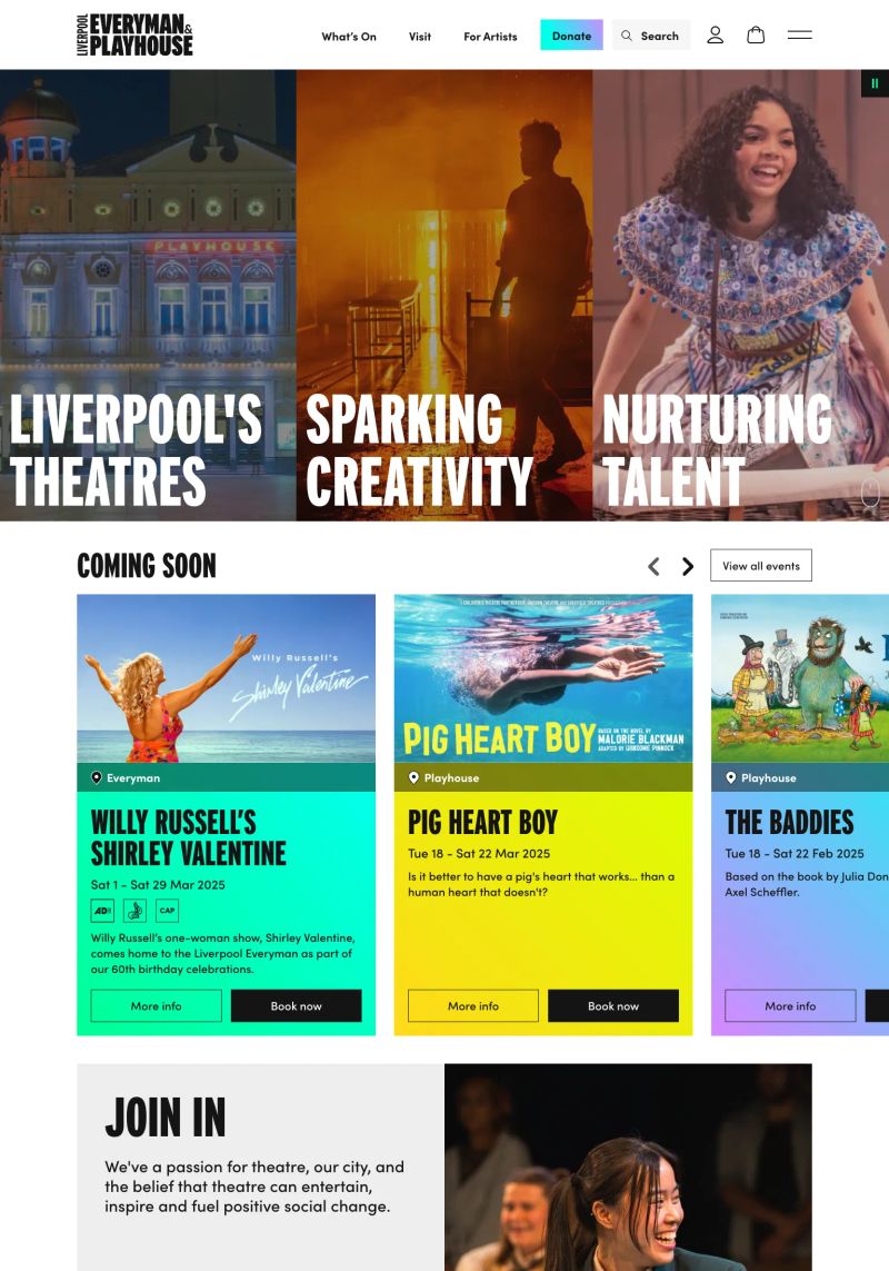 Liverpool Everyman & Playhouse Theatres screenshot