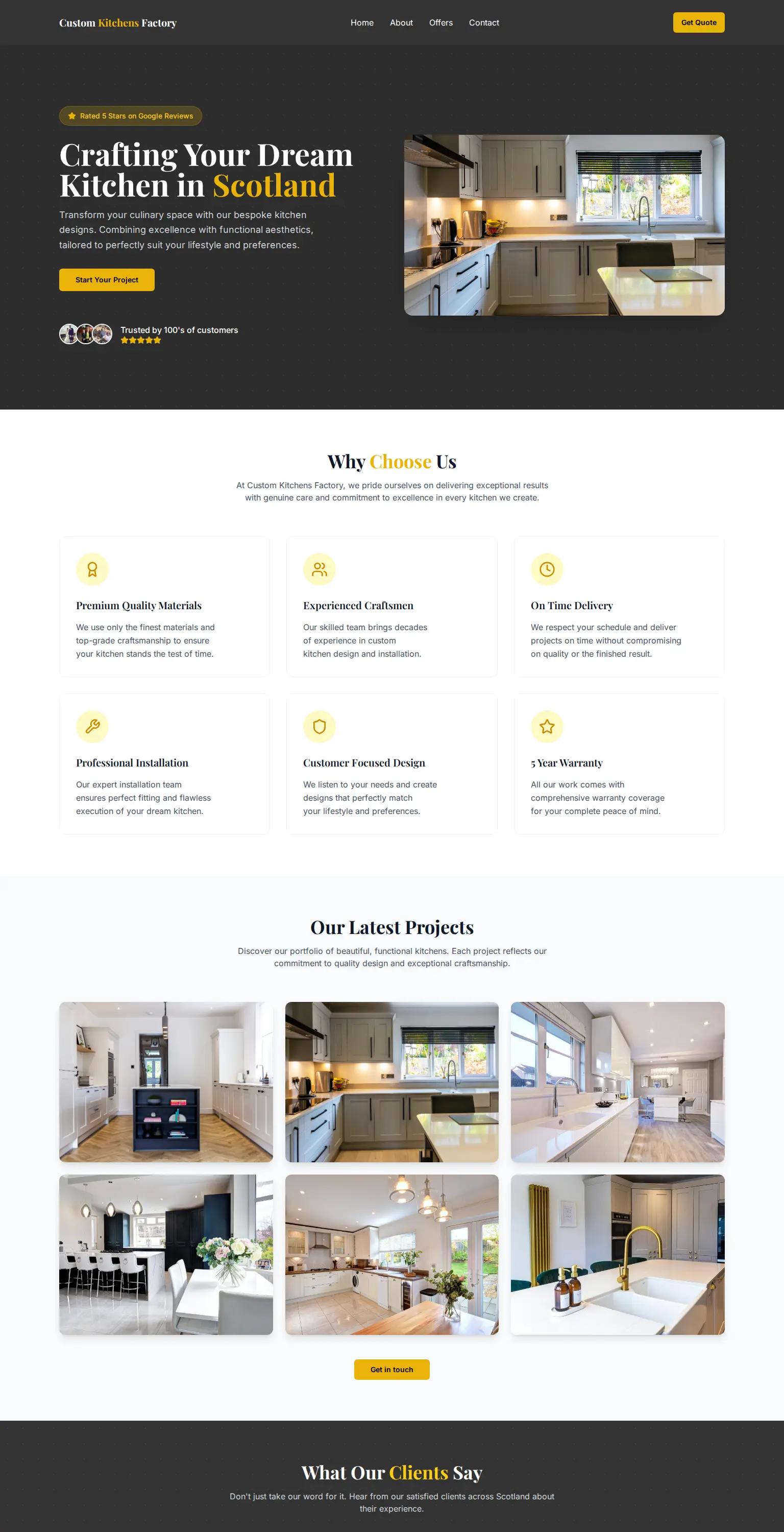 Custom Kitchens Factory screenshot