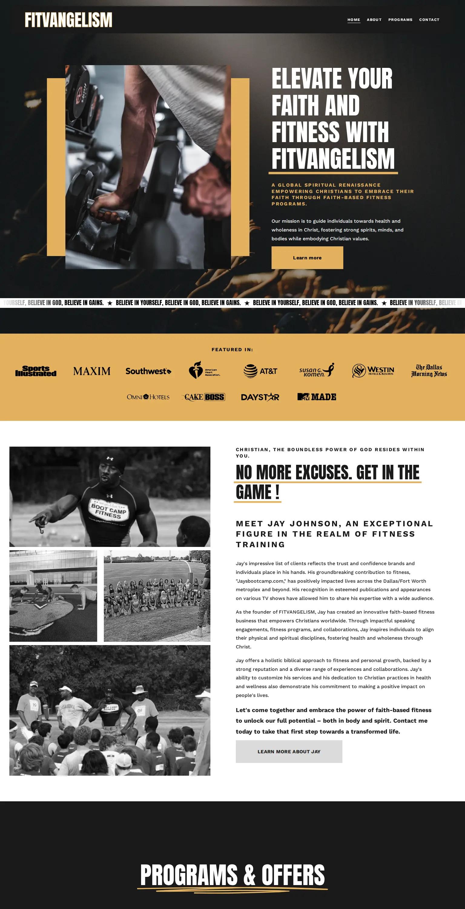 Fitvangelism screenshot