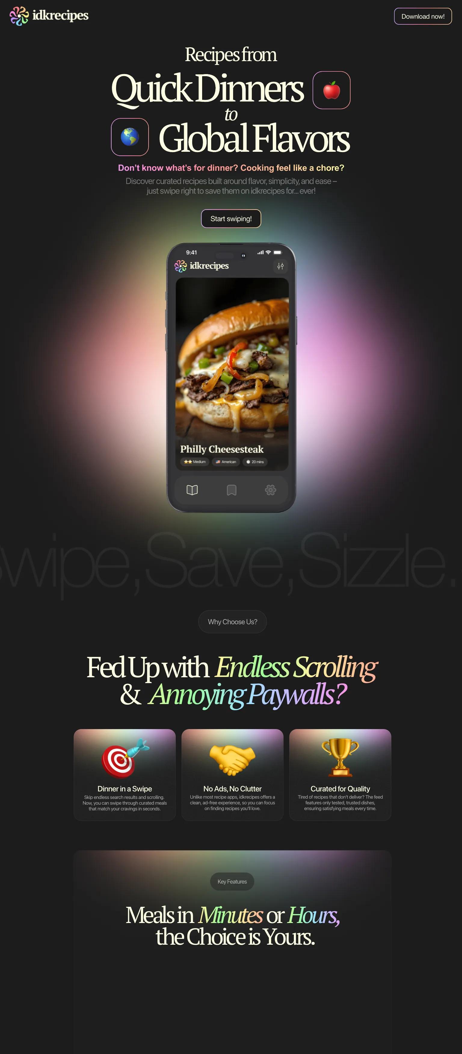 Choice Recipes screenshot