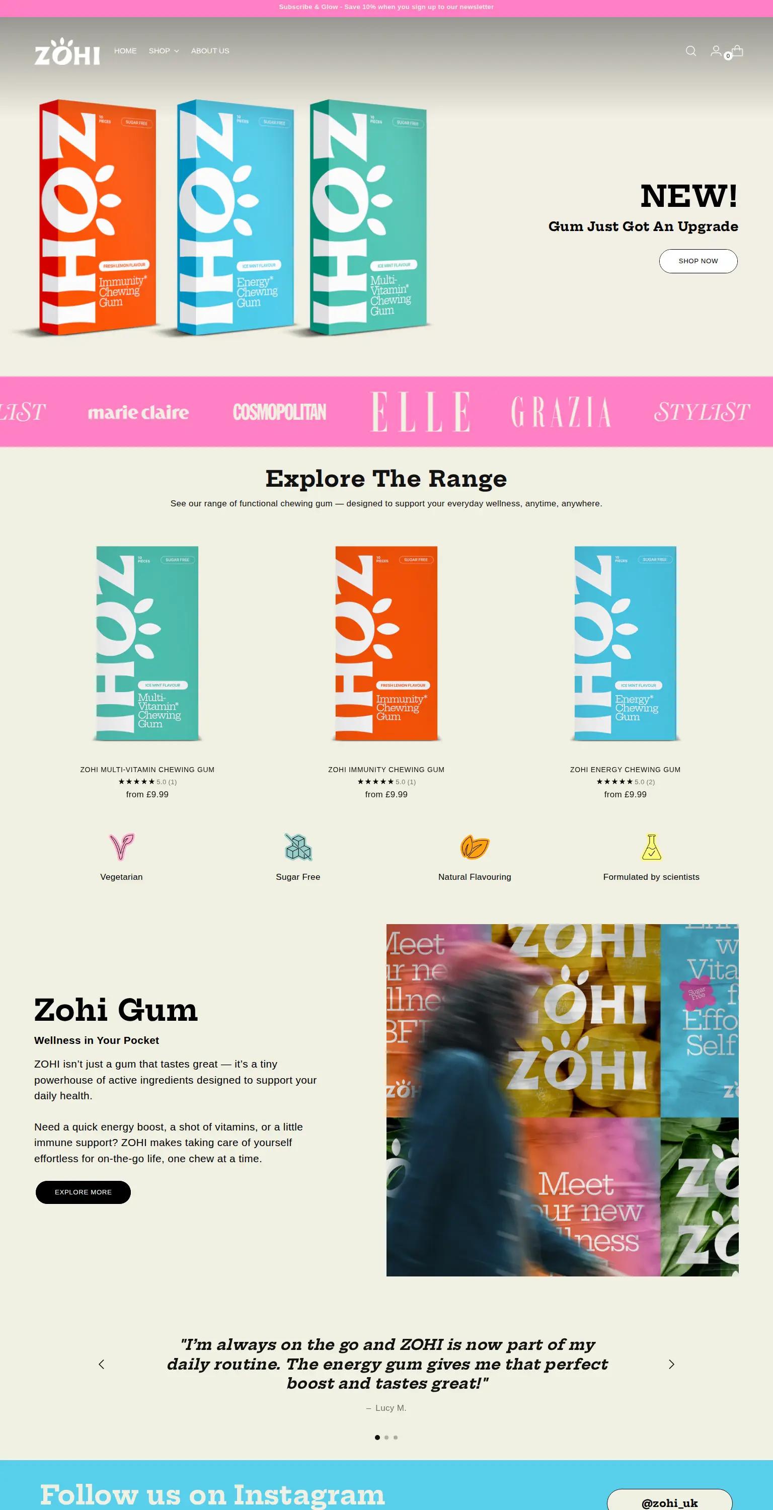 Zohi Nutrition screenshot