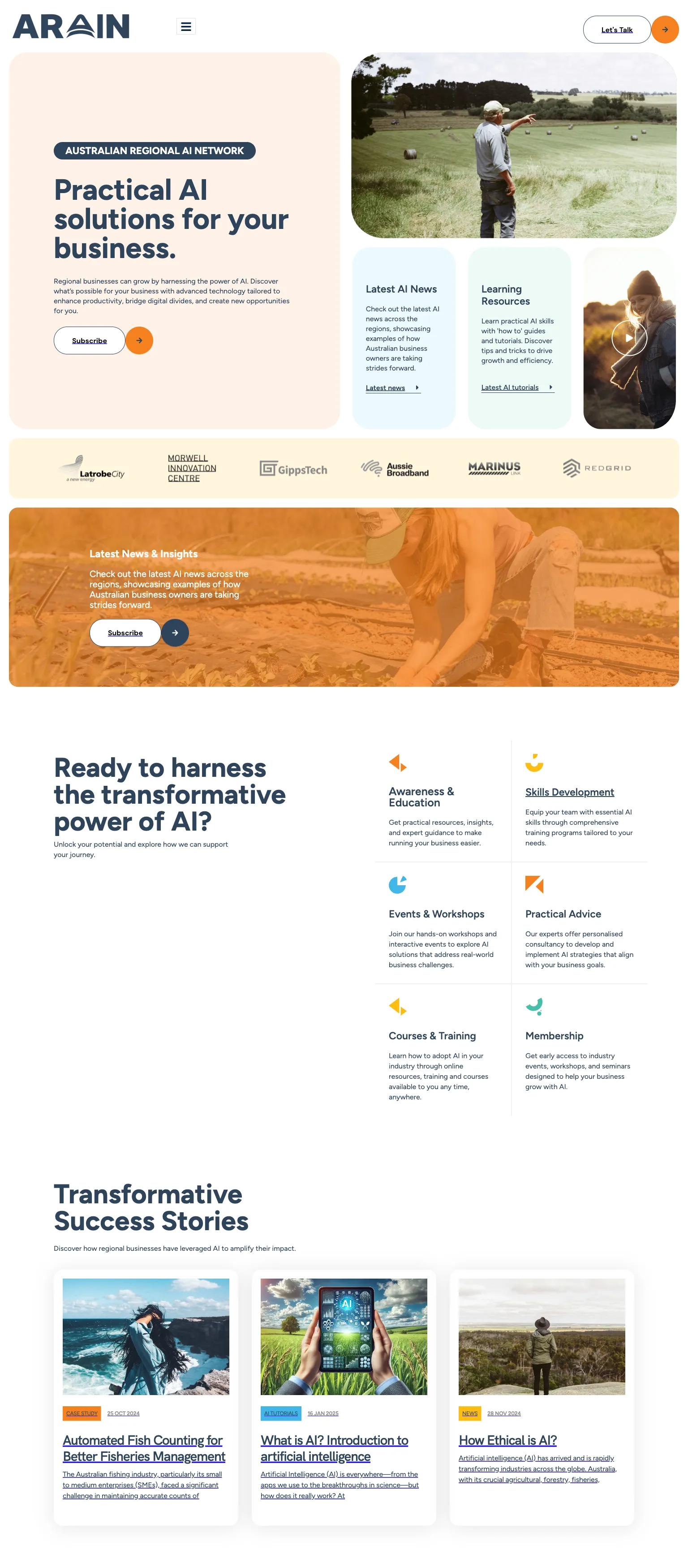 Australian Regional AI Network screenshot