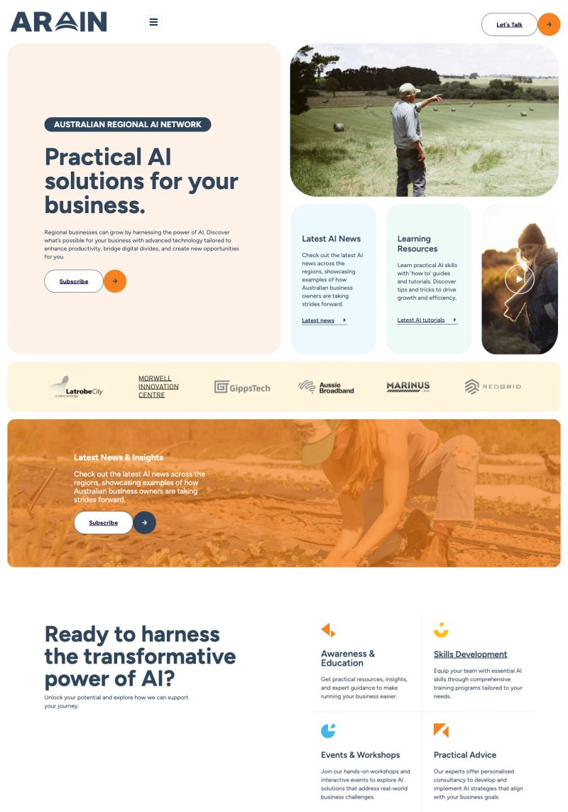 Australian Regional AI Network screenshot