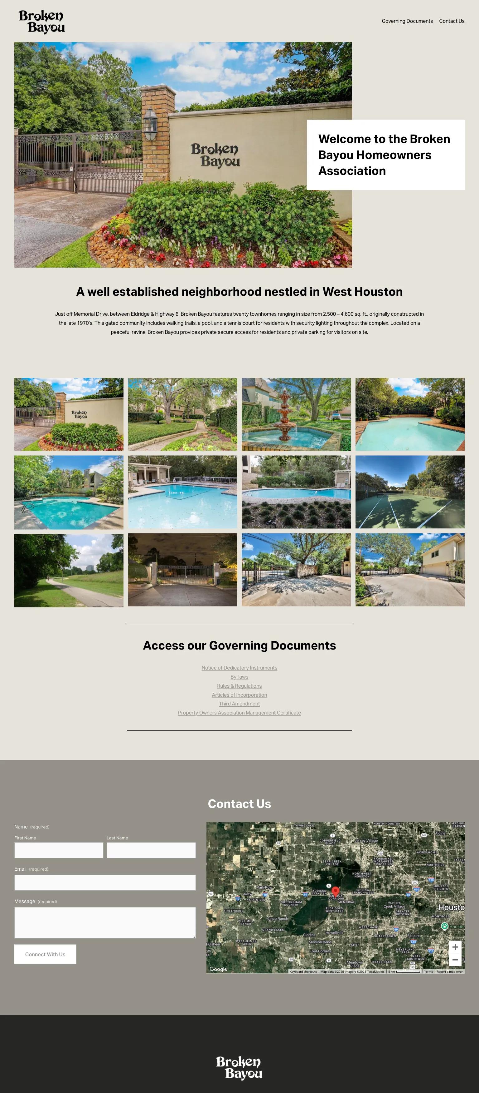 Broken Bayou HOA screenshot