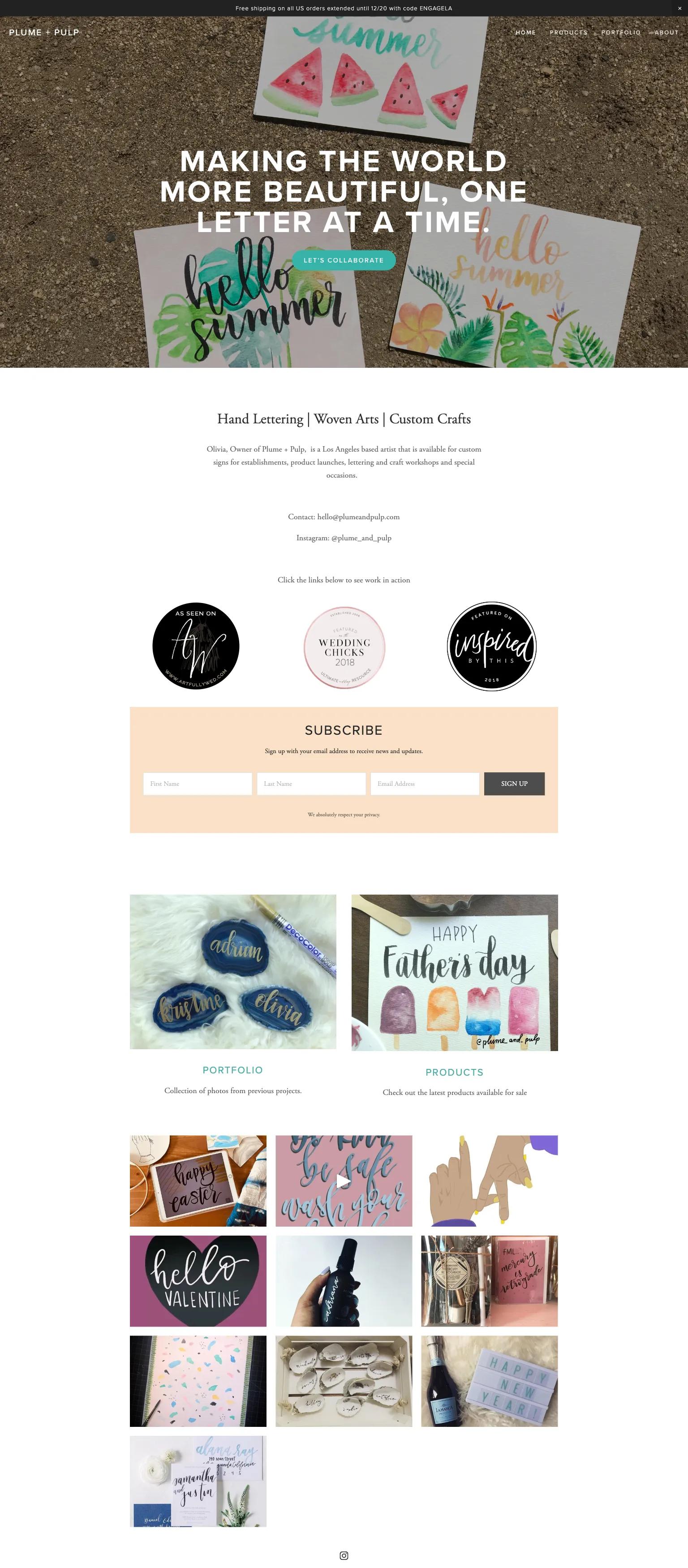 Plume + Pulp screenshot