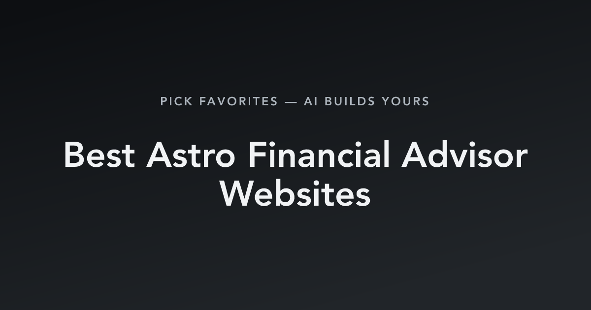 Best Astro Financial Advisor Websites with count