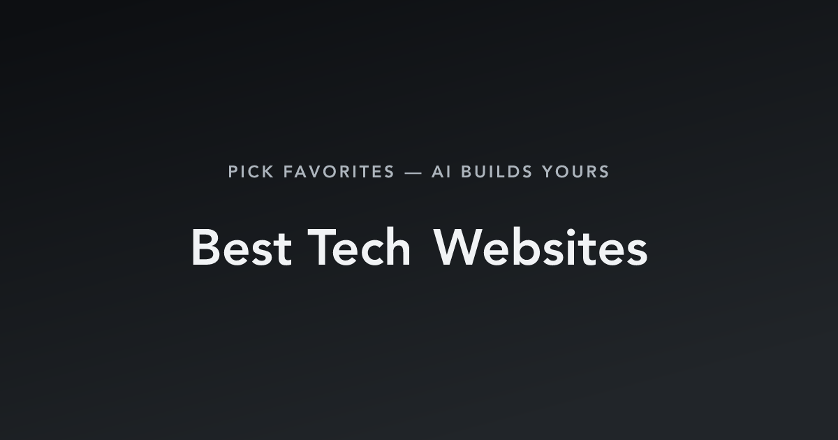 Best Tech Websites with count