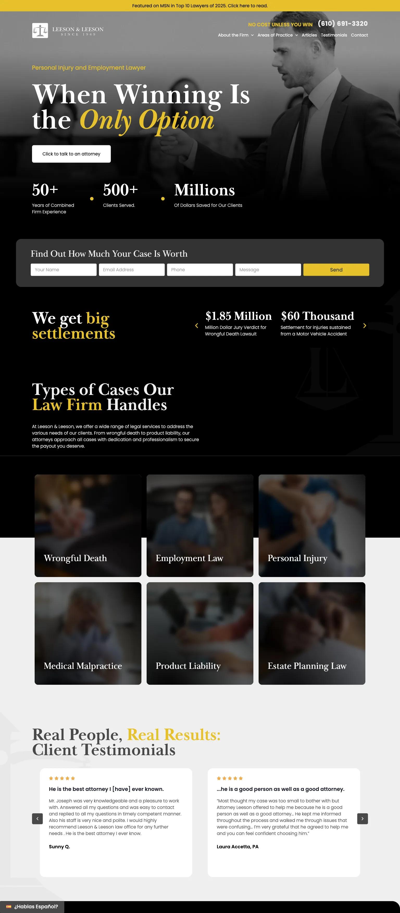 Leeson & Leeson screenshot