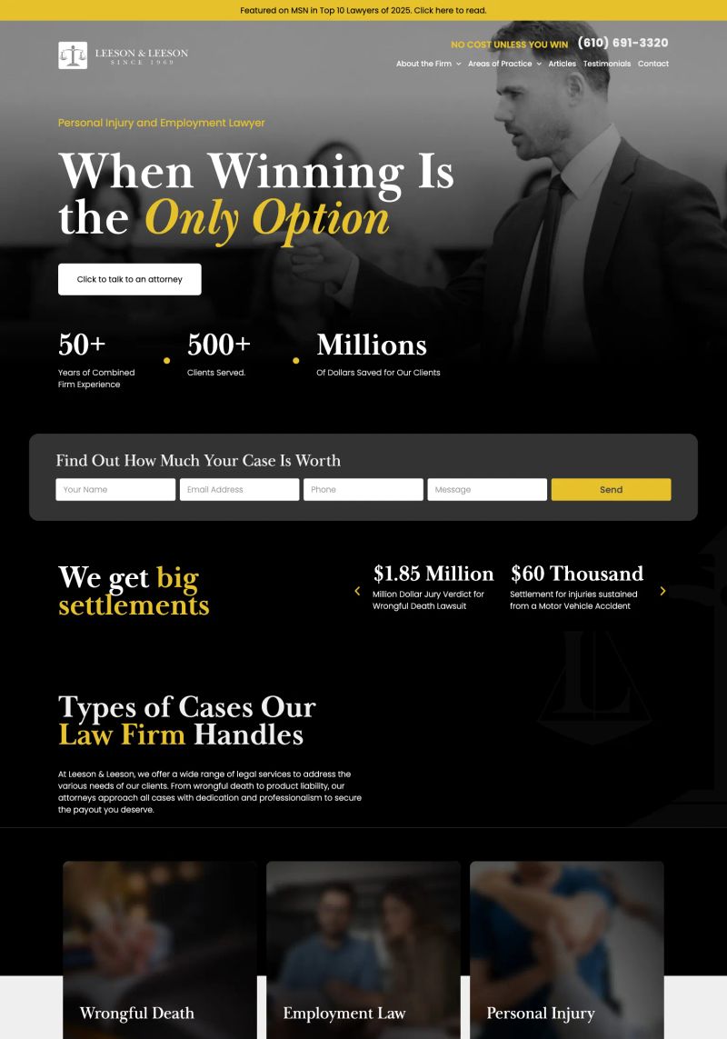 Leeson & Leeson screenshot