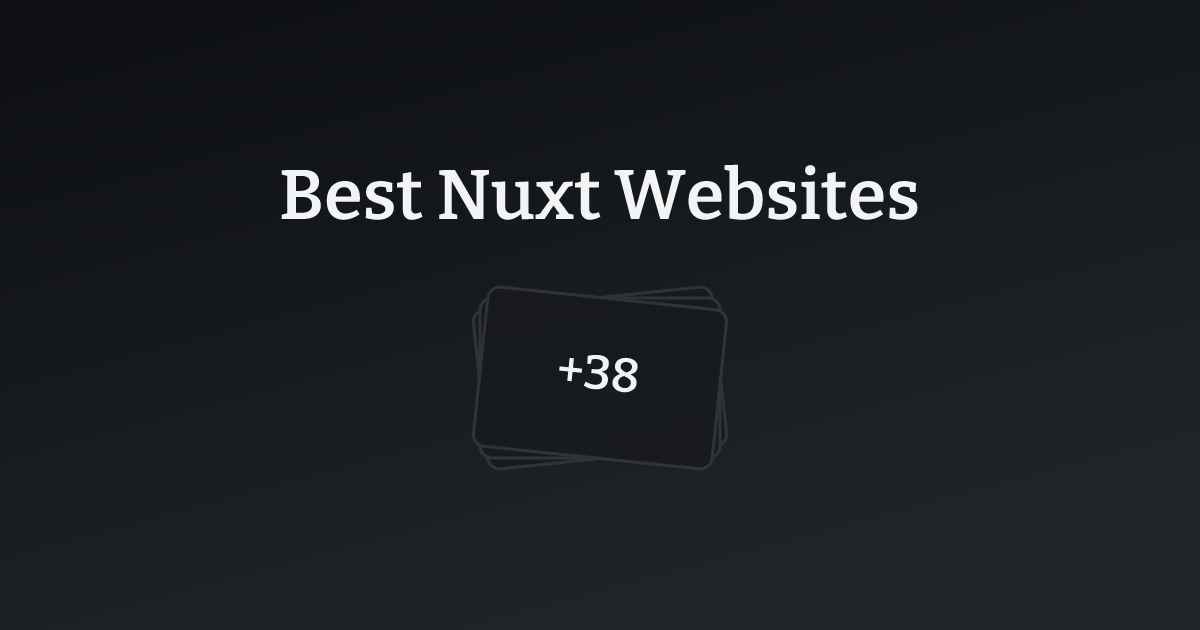 Best Nuxt Websites with count