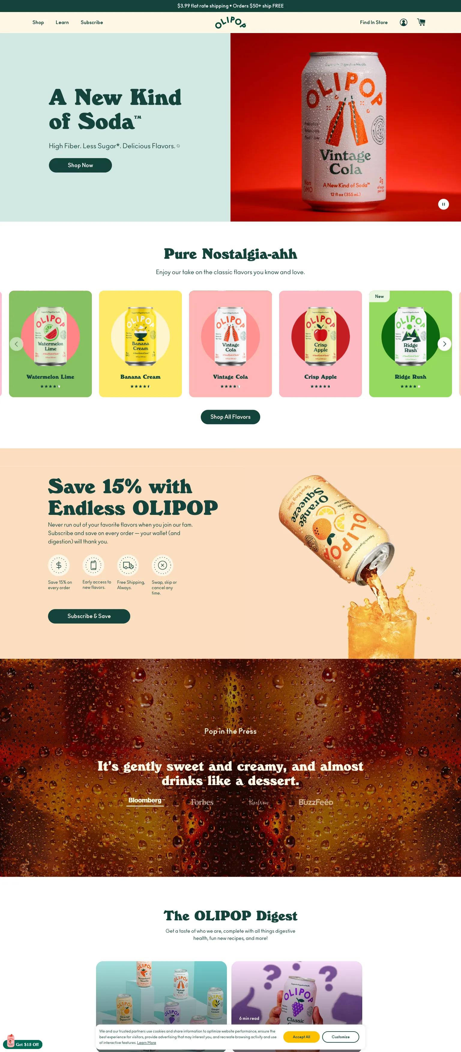 OLIPOP screenshot