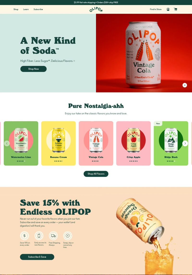 OLIPOP screenshot