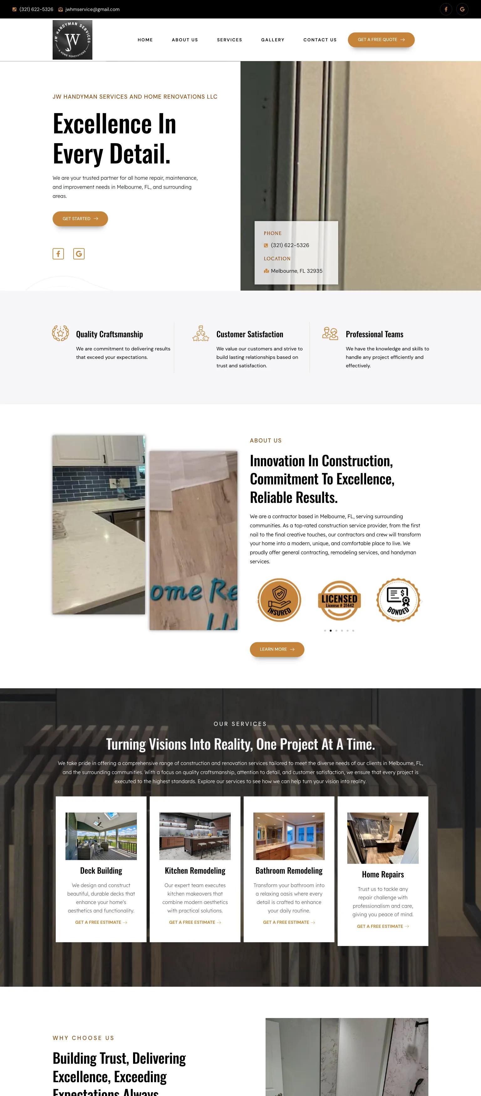 JW Handyman Services And Home Renovations screenshot