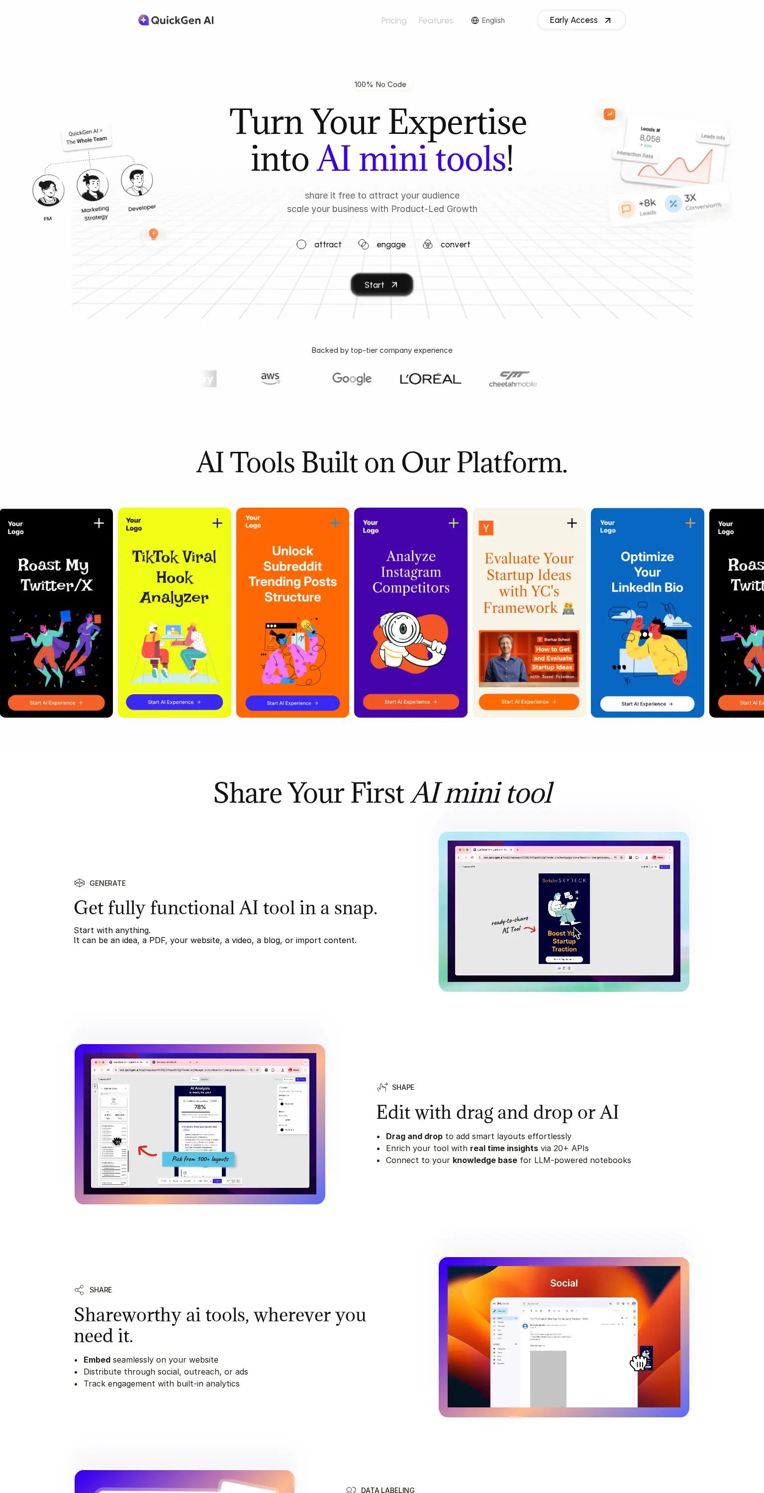 QuickGen AI screenshot
