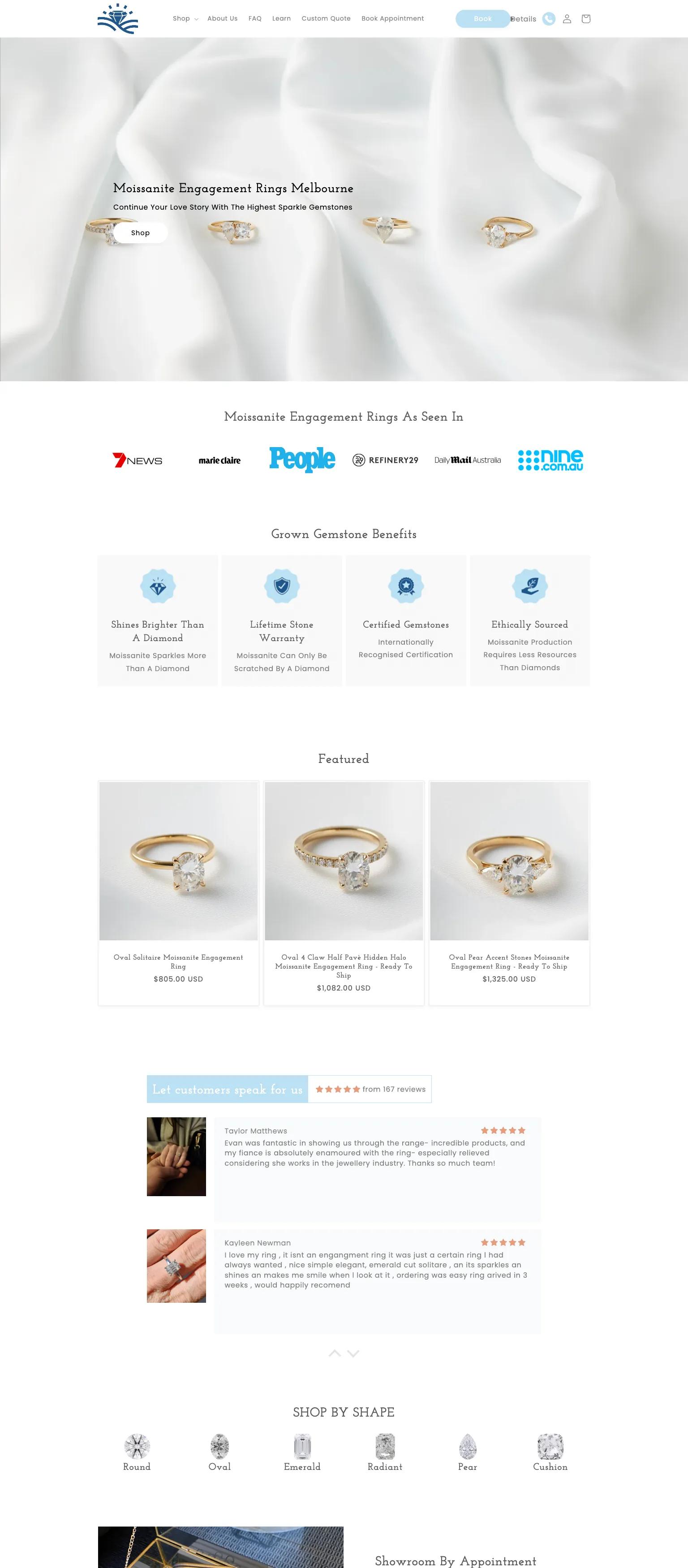 Moissanite Engagement Rings screenshot