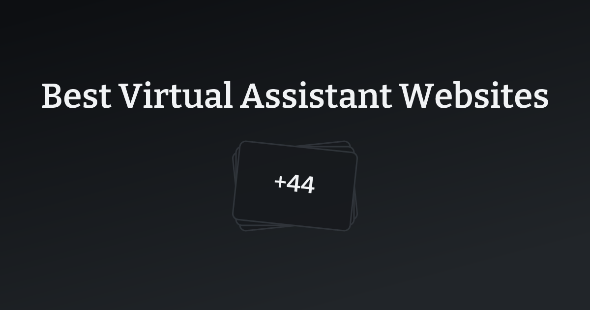Best Virtual Assistant Websites with count