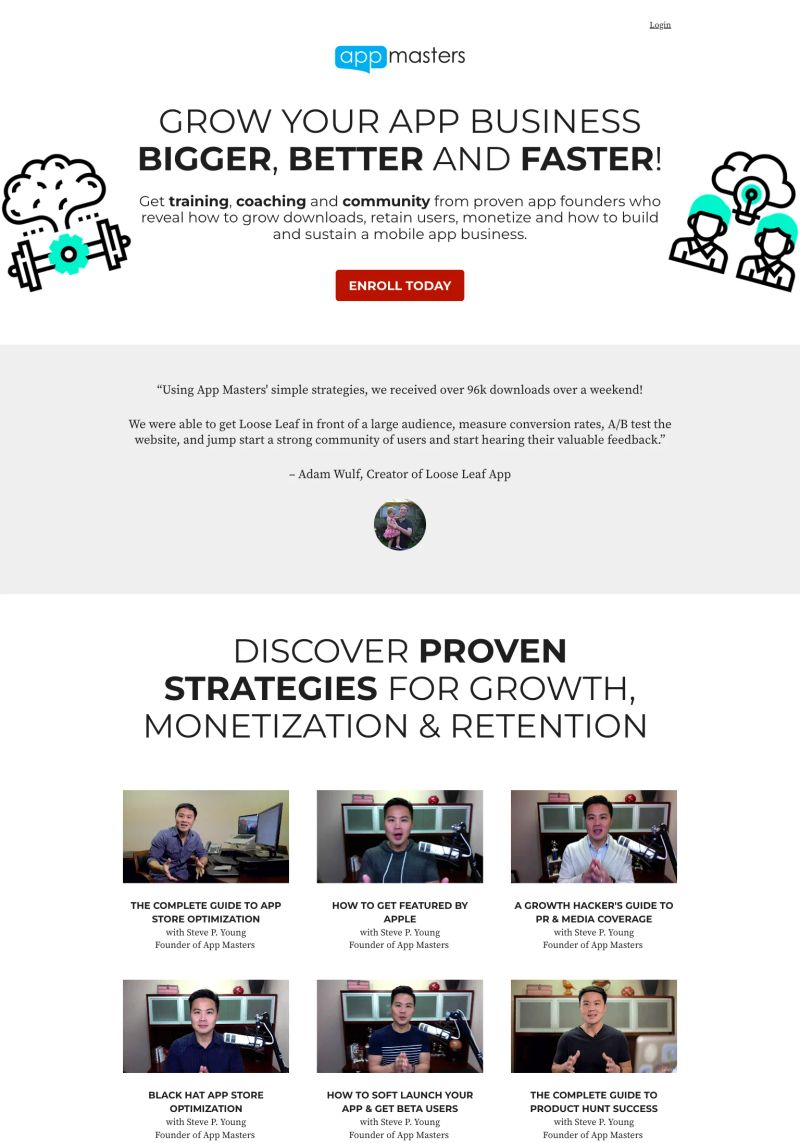 App Masters Academy screenshot