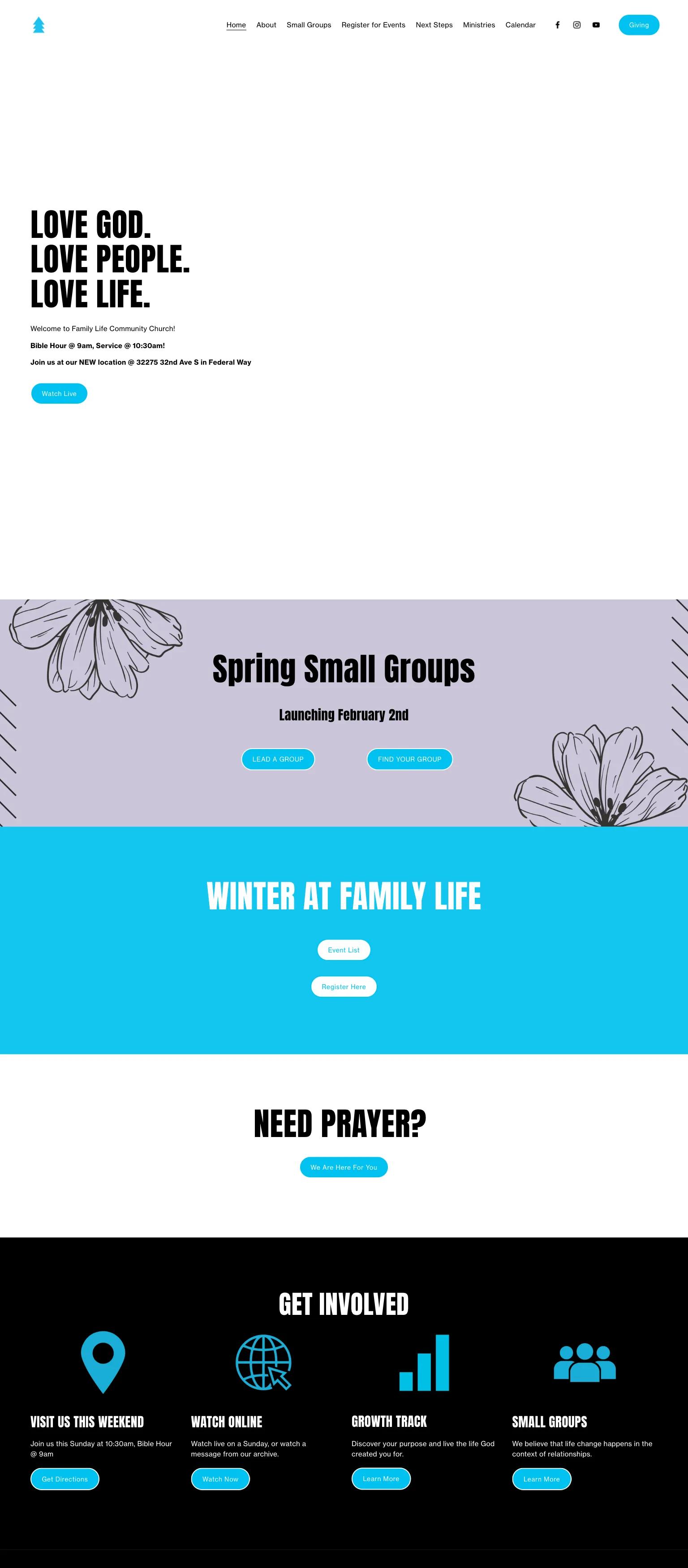 Family Life Community Church screenshot