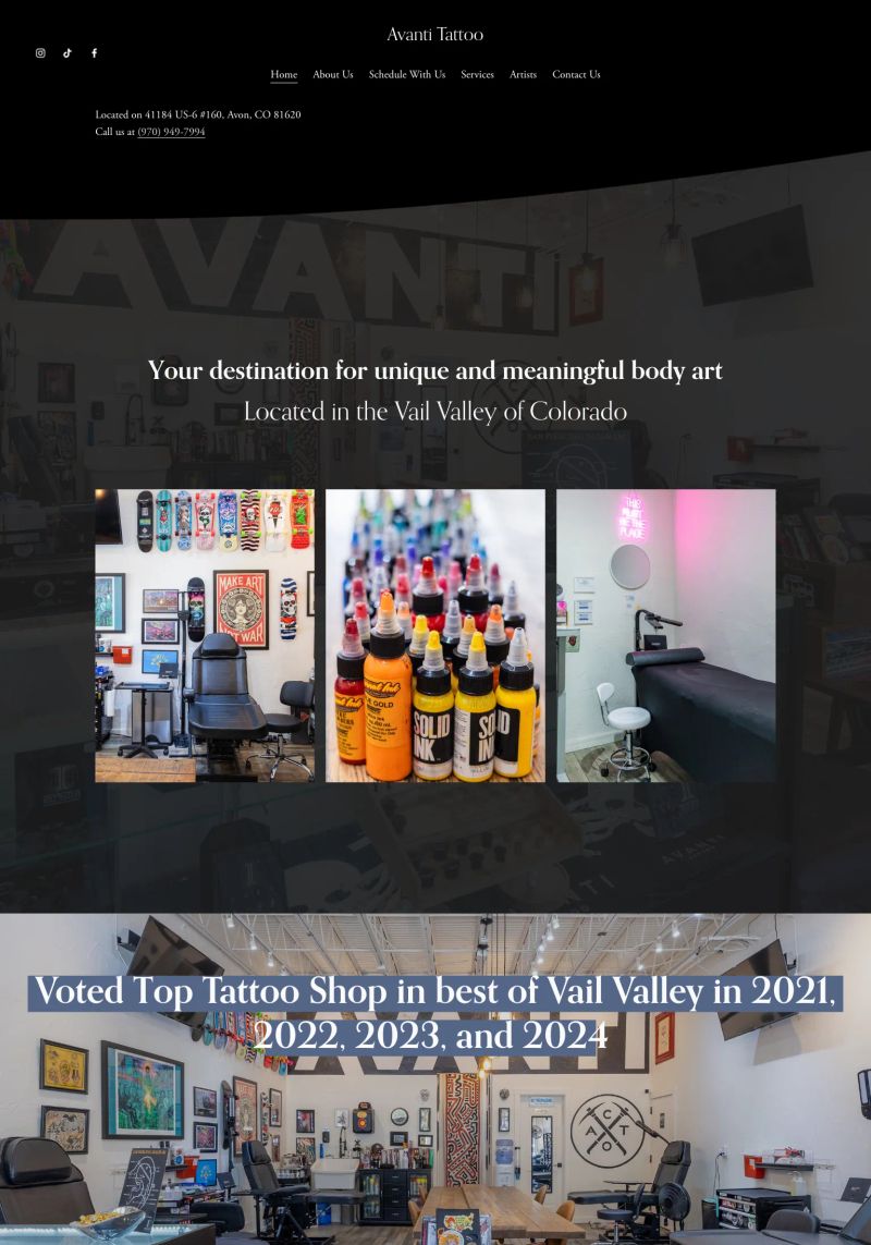 Avanti Tattoo screenshot