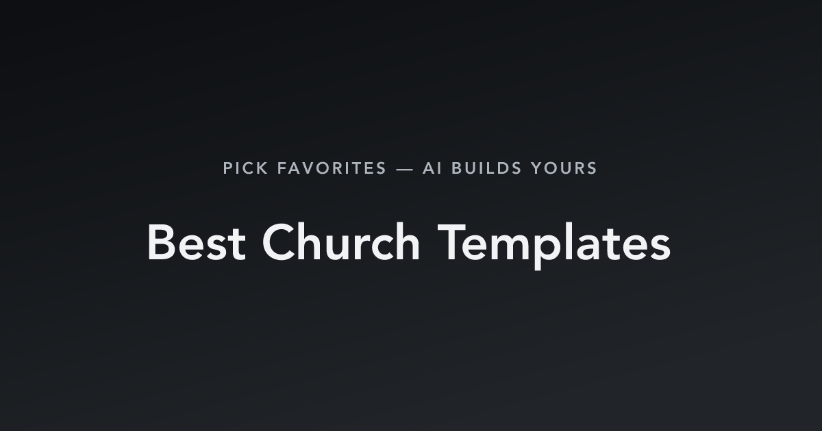 Best Church Templates with count
