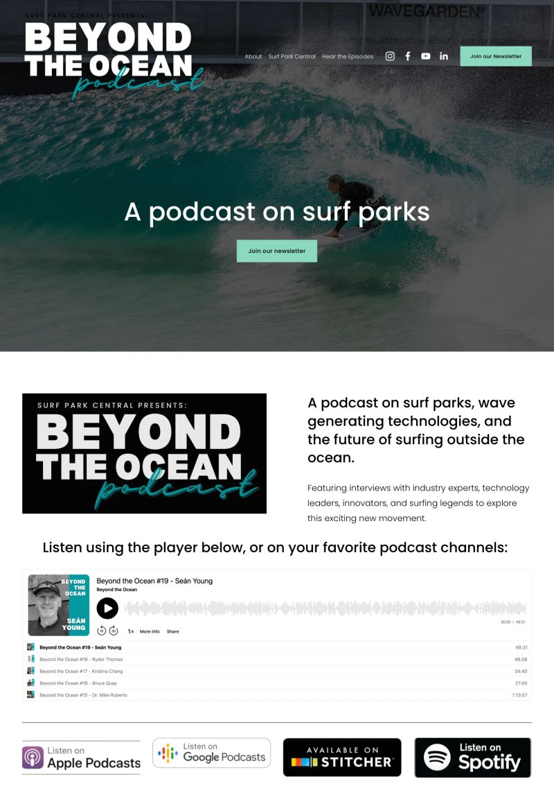 Beyond the Ocean Podcast screenshot