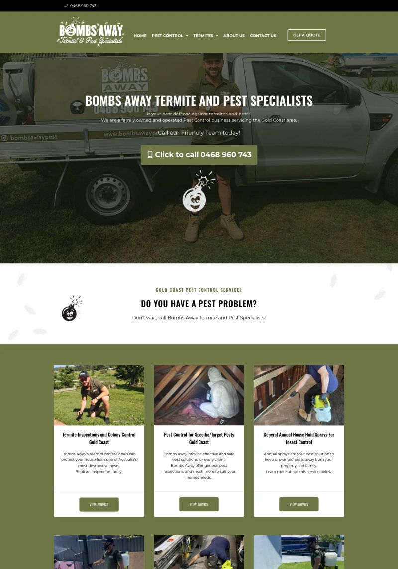 Bombs Away Termite & Pest Specialists screenshot
