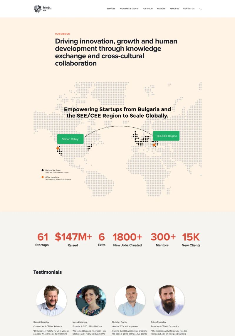 Bulgaria Innovation Hub screenshot