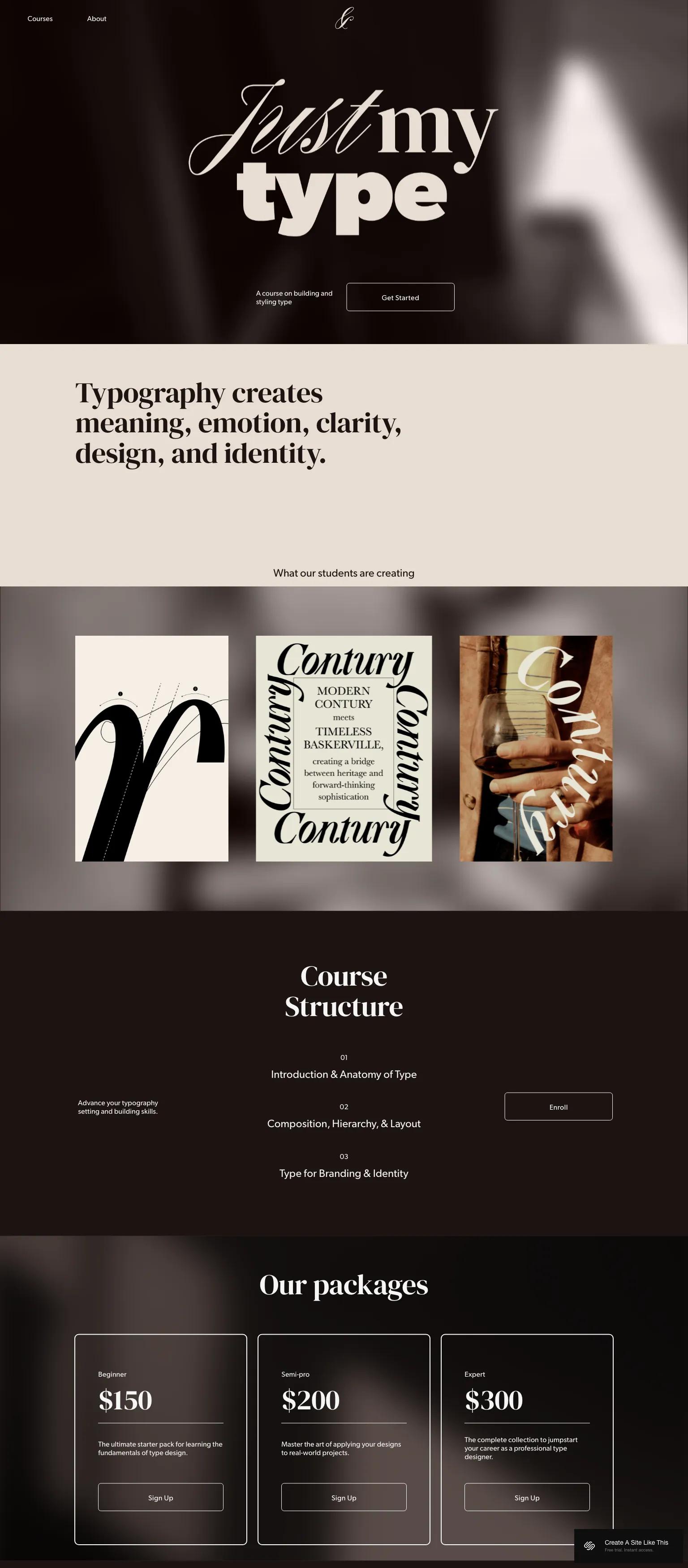 Just My Type screenshot