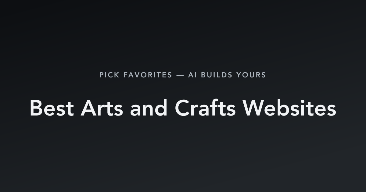 Best Arts and Crafts Websites with count
