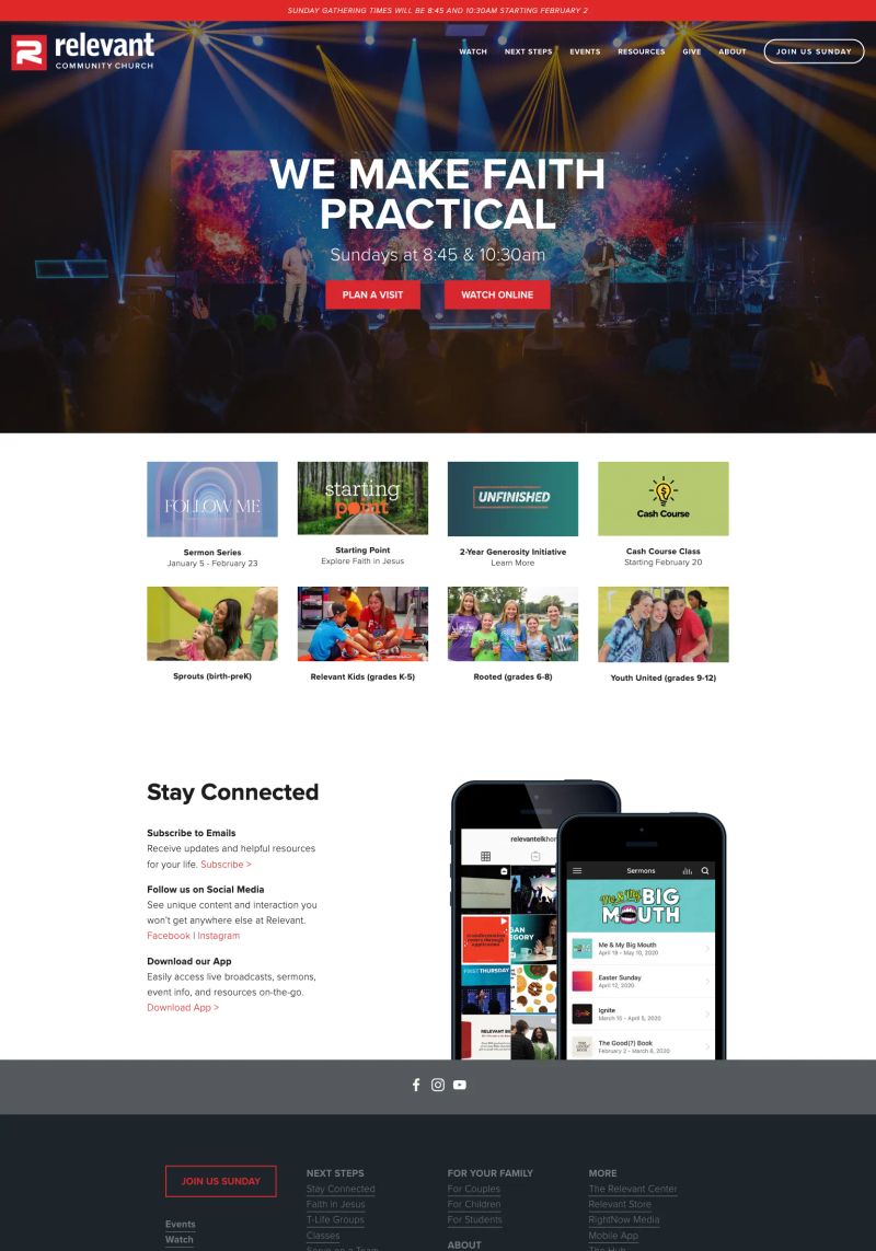 Relevant Community Church screenshot