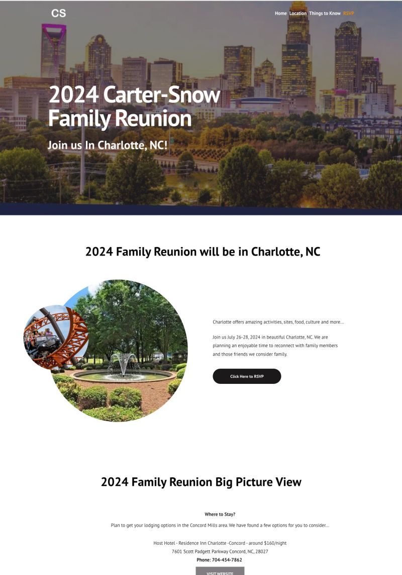 Carter-Snow Family Reunion screenshot