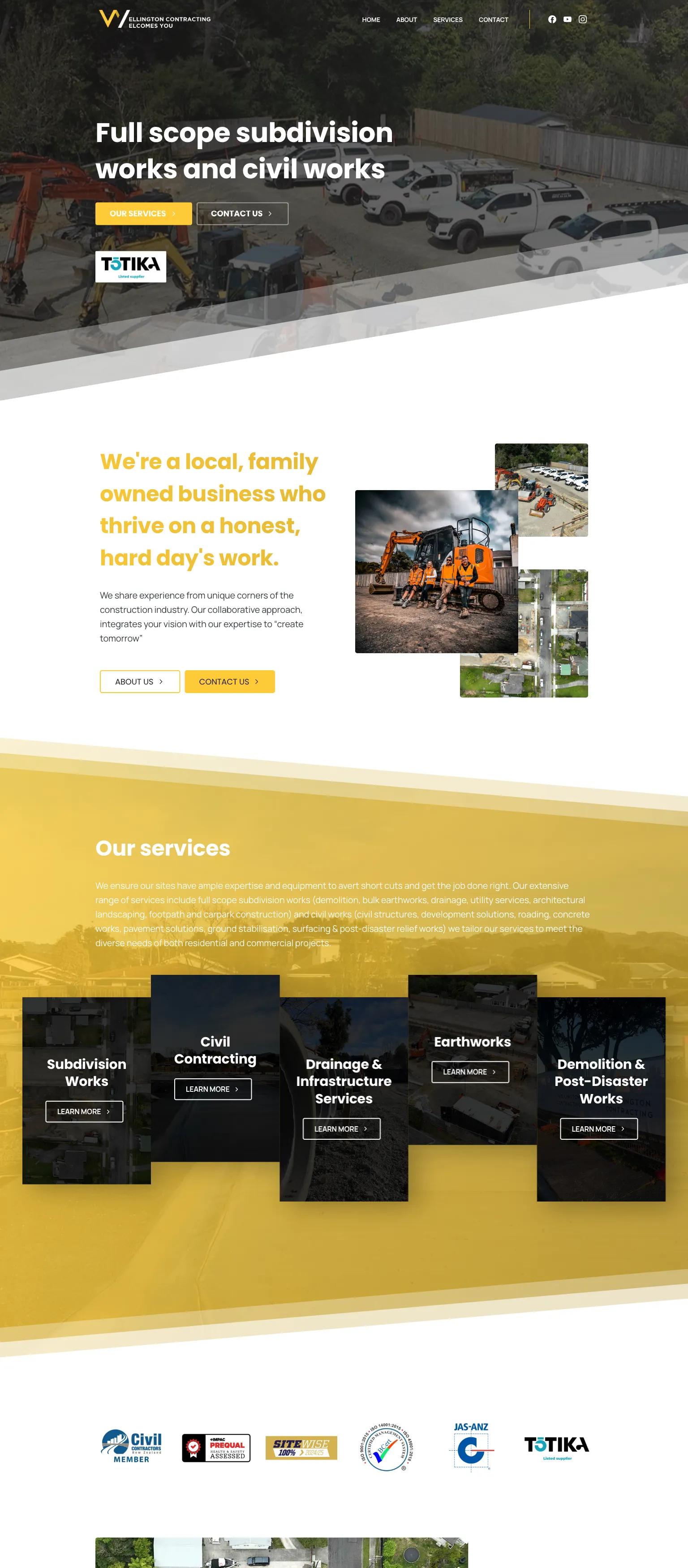 Wellington Contracting screenshot