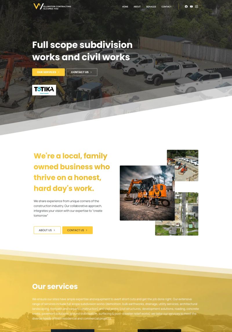 Wellington Contracting screenshot