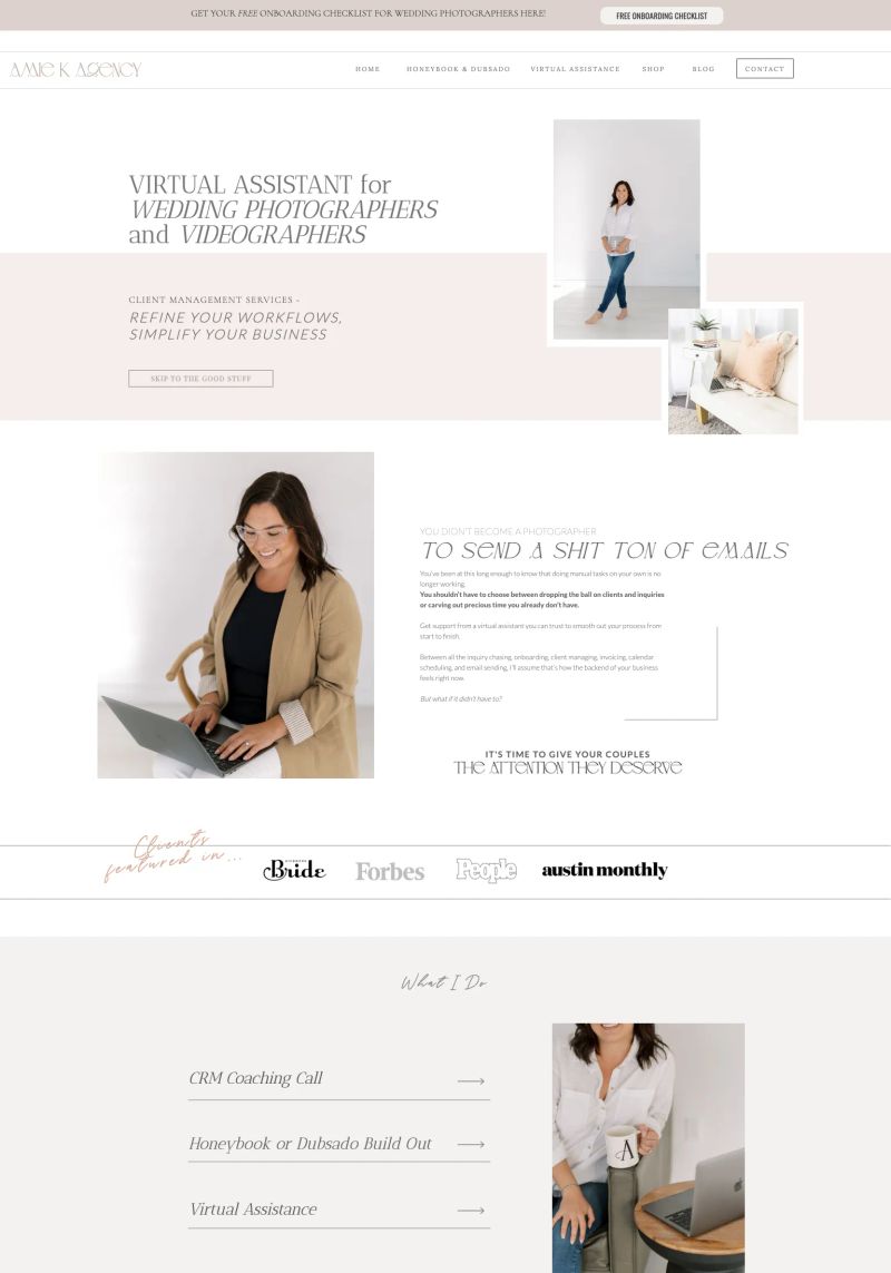 Amie K Agency screenshot