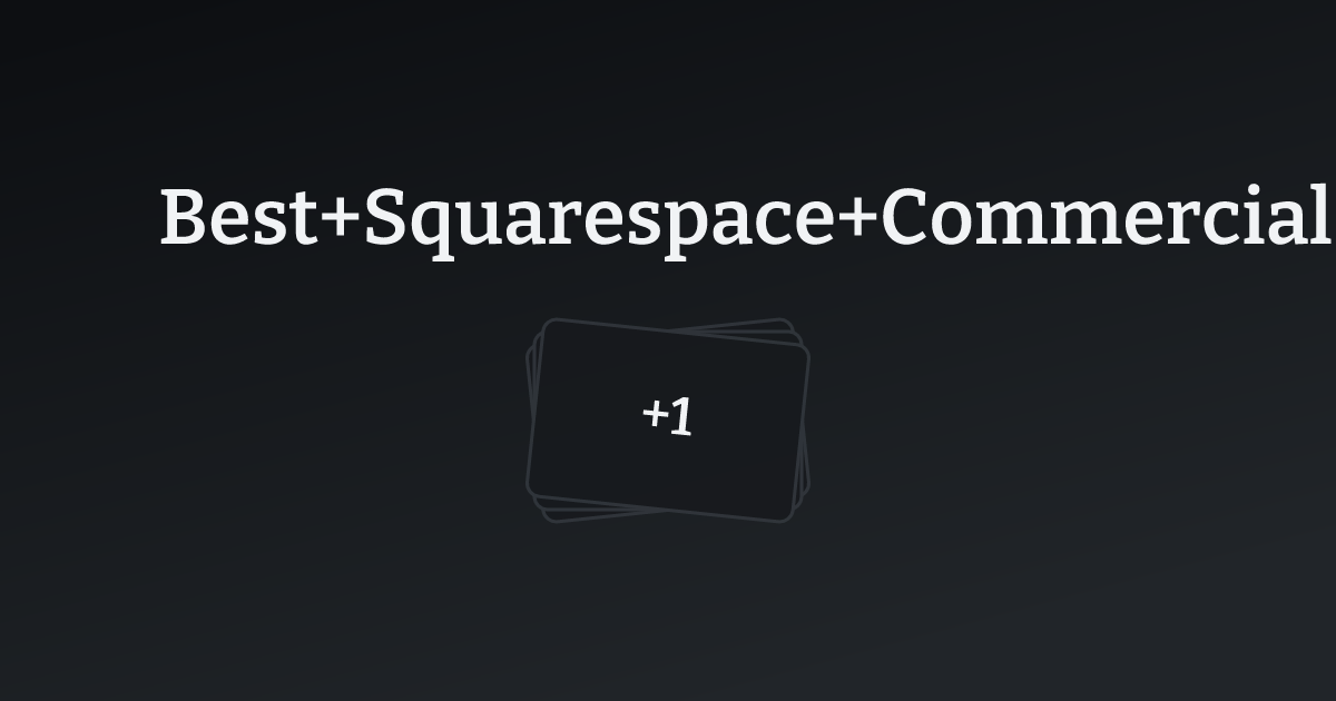 Best Squarespace Commercial Real Estate Websites with count