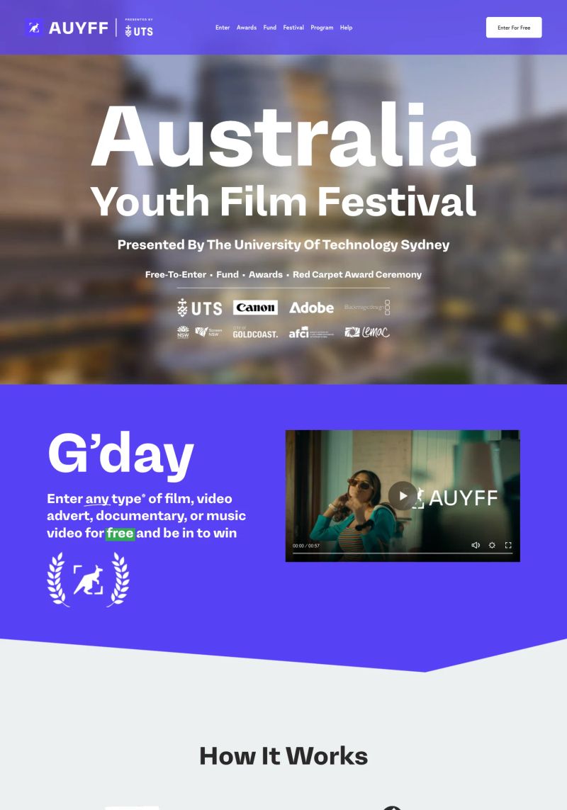 Australia Youth Film Festival screenshot