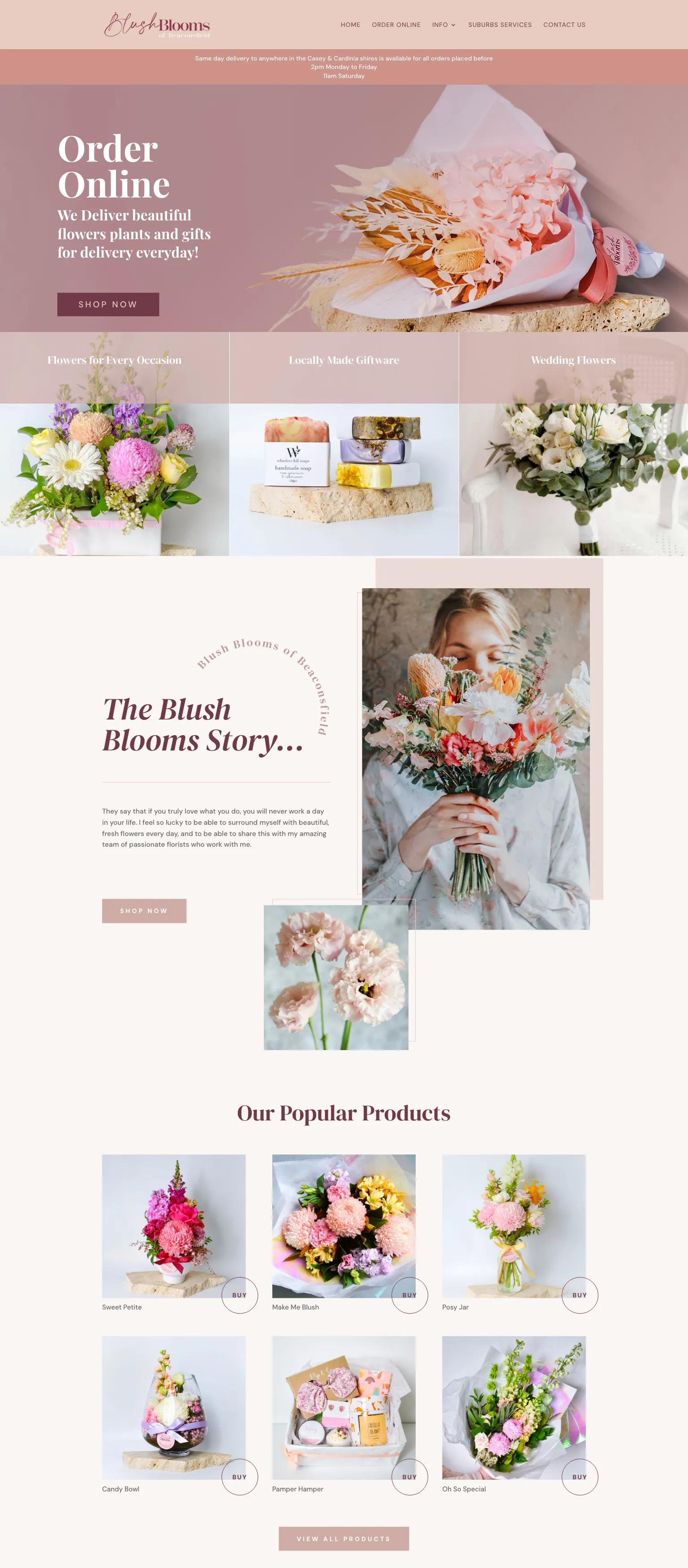 Blush Blooms of Beaconsfield screenshot