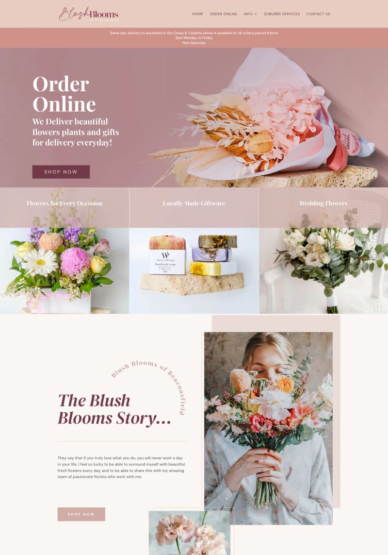 Blush Blooms of Beaconsfield screenshot