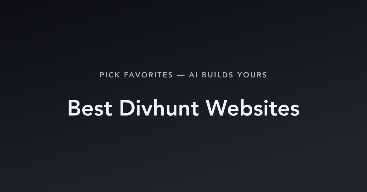 Best Divhunt Websites with count