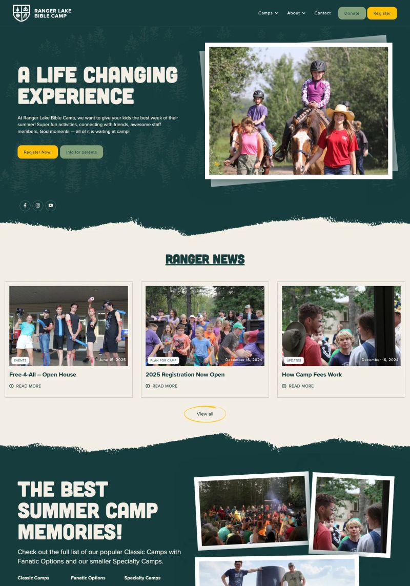 Ranger Lake Bible Camp screenshot