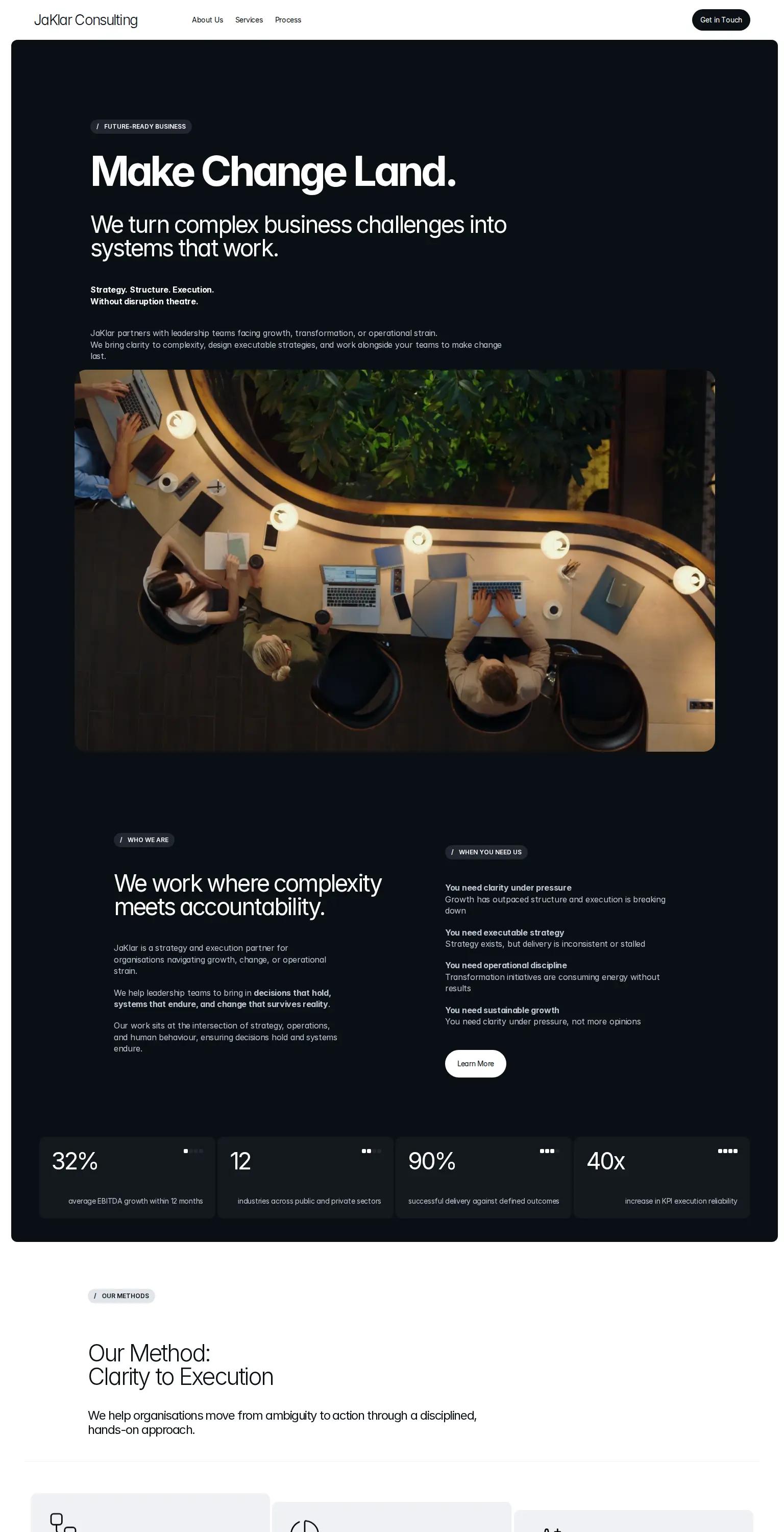 JaKlar Consulting screenshot