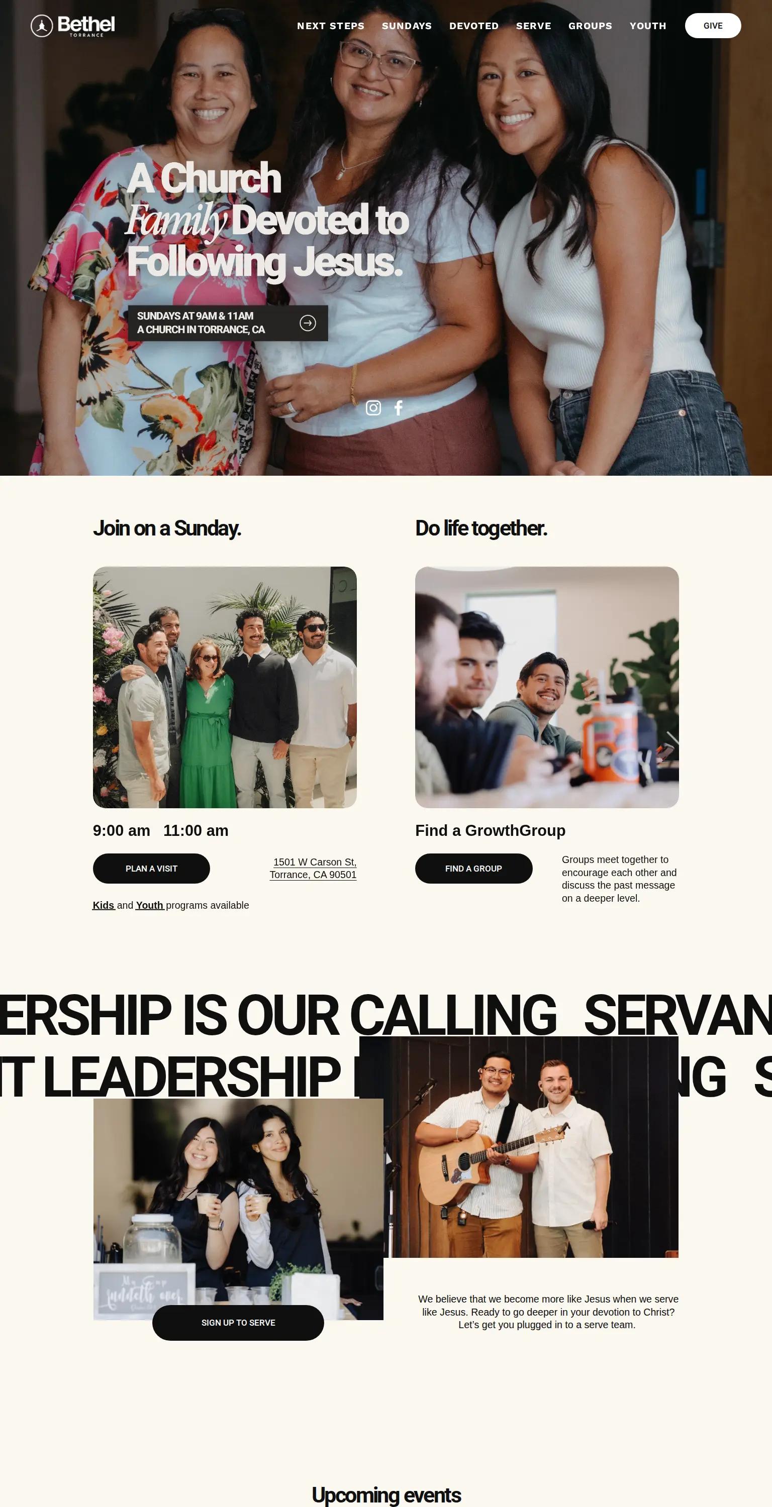 Bethel Baptist Church screenshot