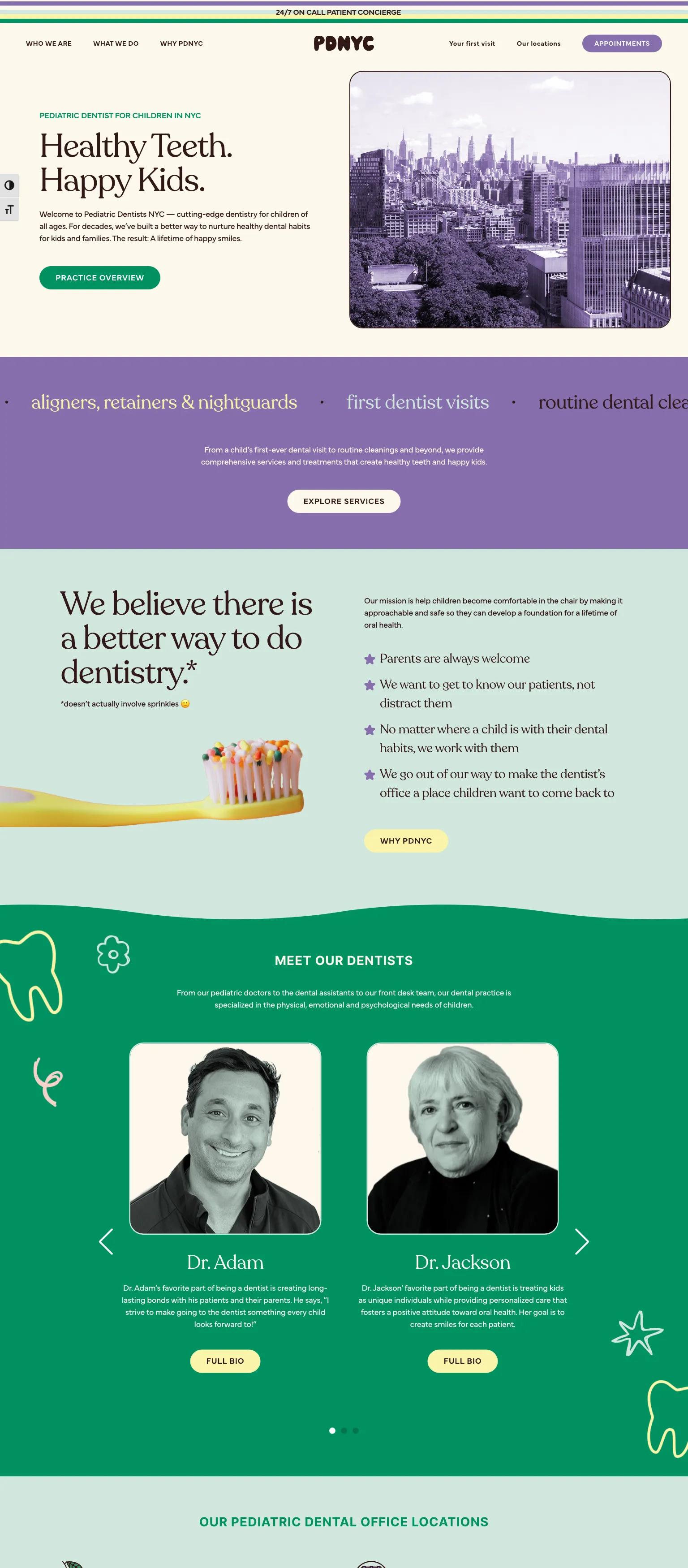 Pediatric Dentists NYC screenshot