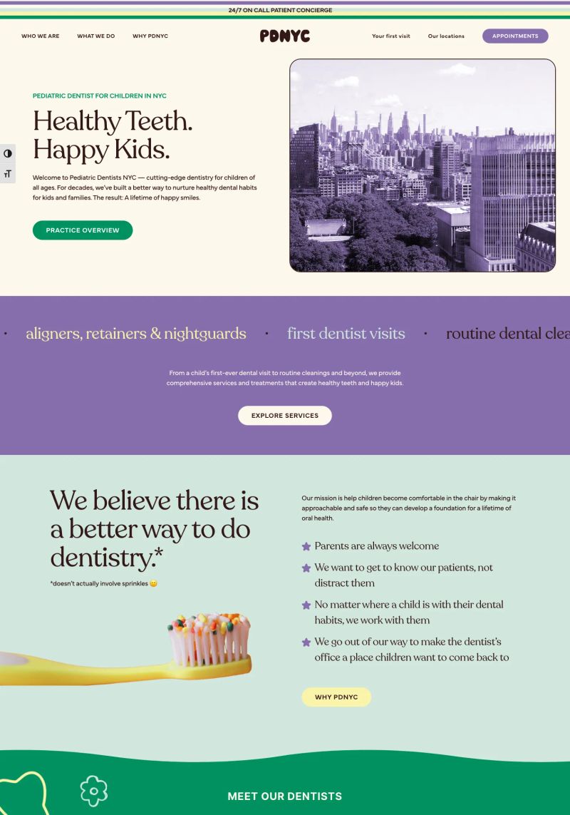 Pediatric Dentists NYC screenshot