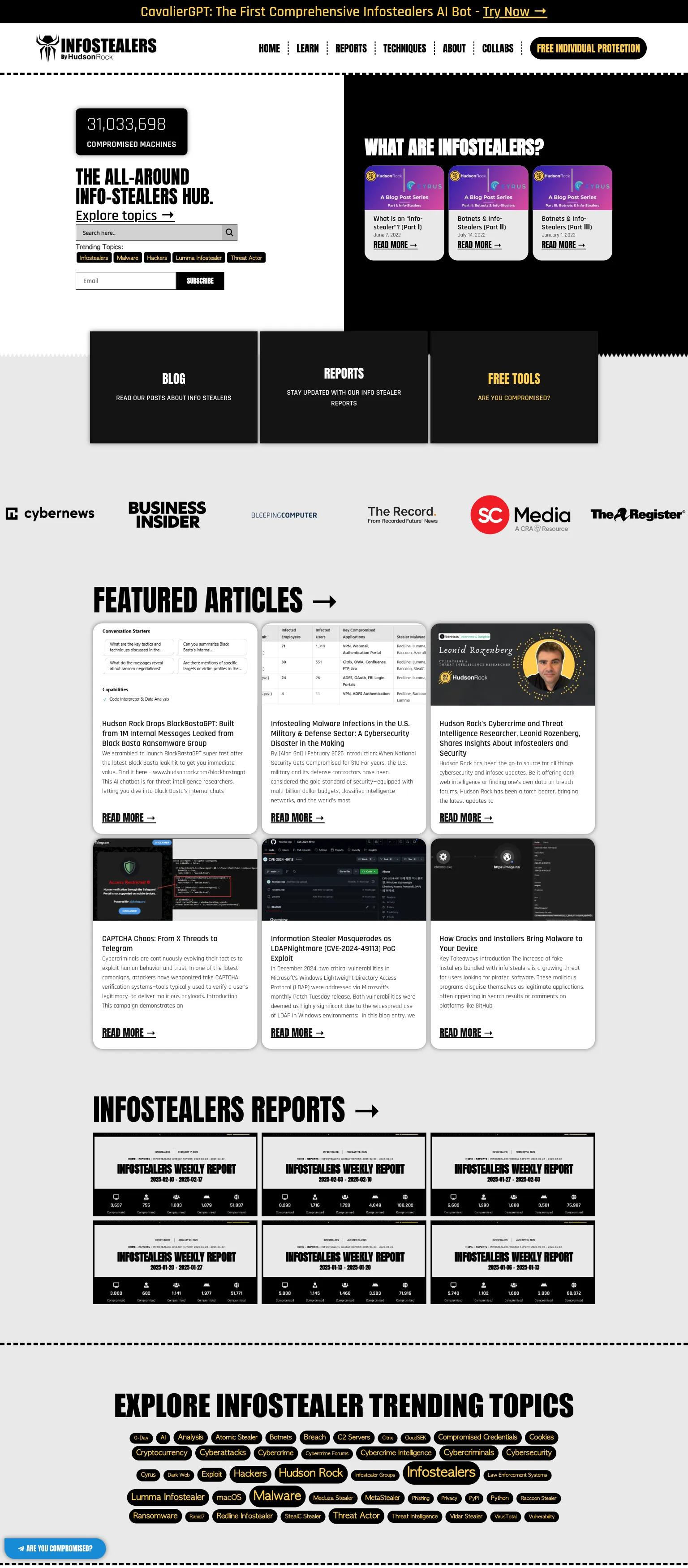 Infostealers screenshot