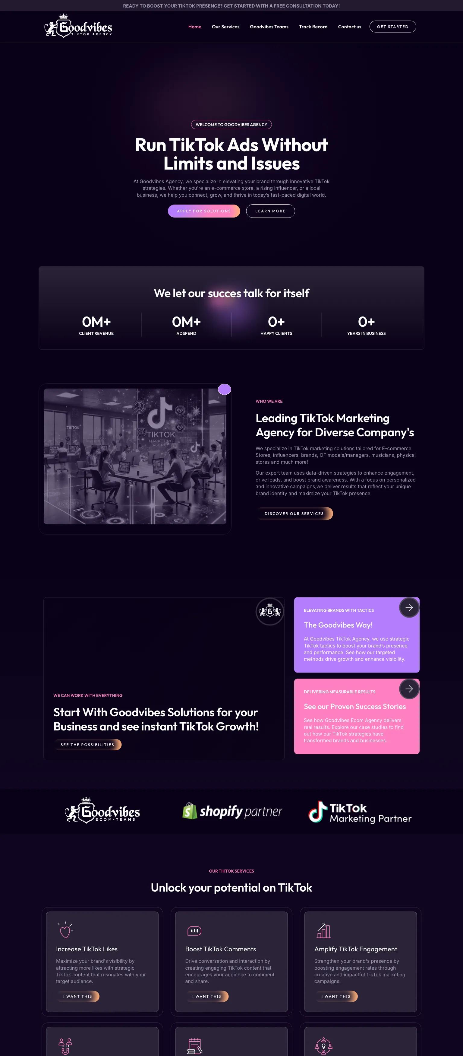 Goodvibes Agency screenshot