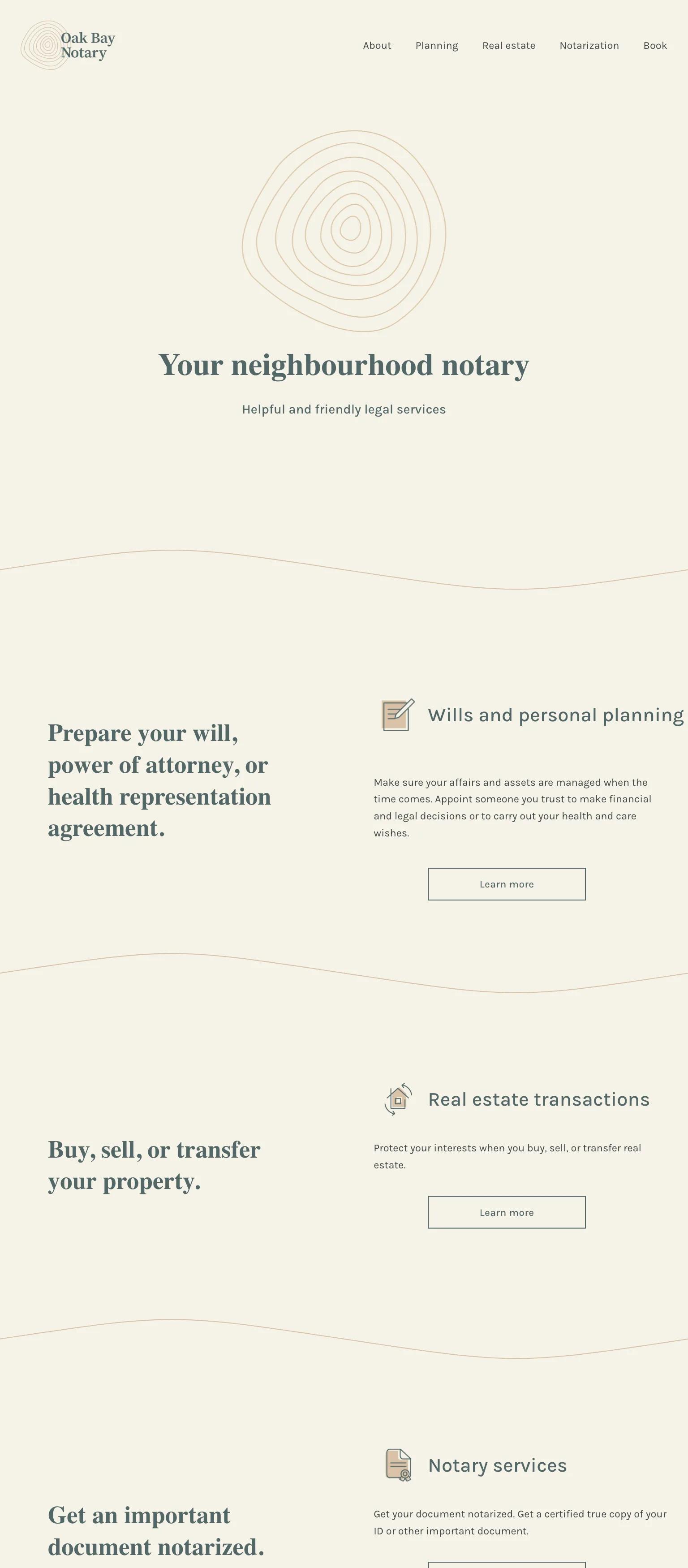 Oak Bay Notary screenshot